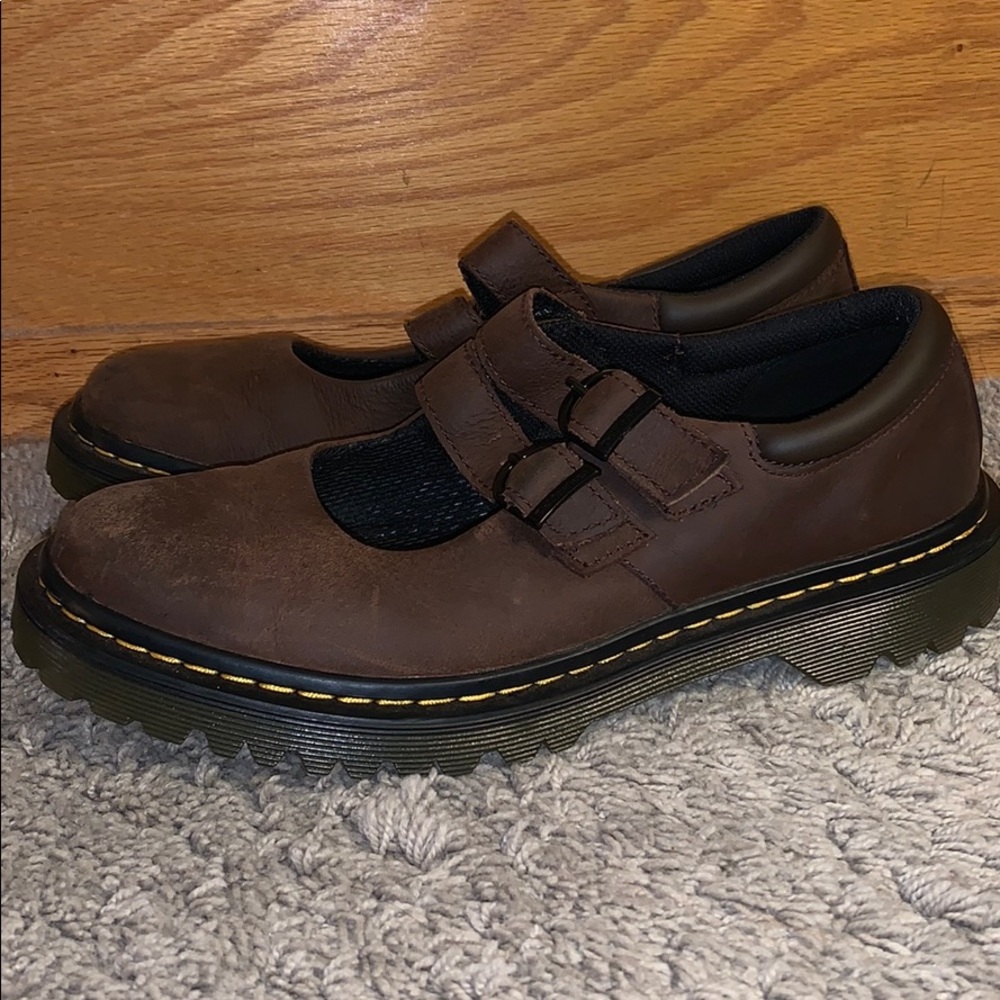 Doc Marten Brown Leather Mary Janes